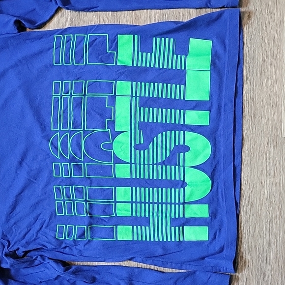 Under Armour royal blue HUSTLE loose long sleeve tee XL - Picture 3 of 6